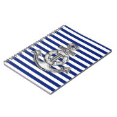 Chrome Like Lifesaver auf Nautic Stripes Notizblock (Linke Seite)