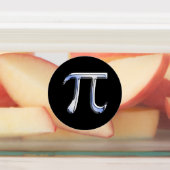 Chrome like Pi Symbol Print Etiketten (Befestigt)