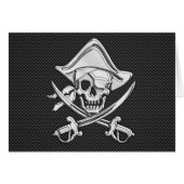 Chrome like Pirate on Black Carbon Fibre (Vorderseite (Horizontal))