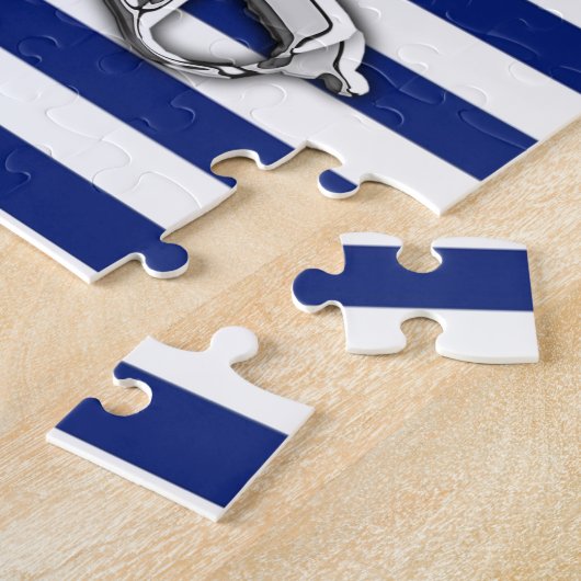 Chrome like Pirate on Navy Stripes Puzzle (Seite)