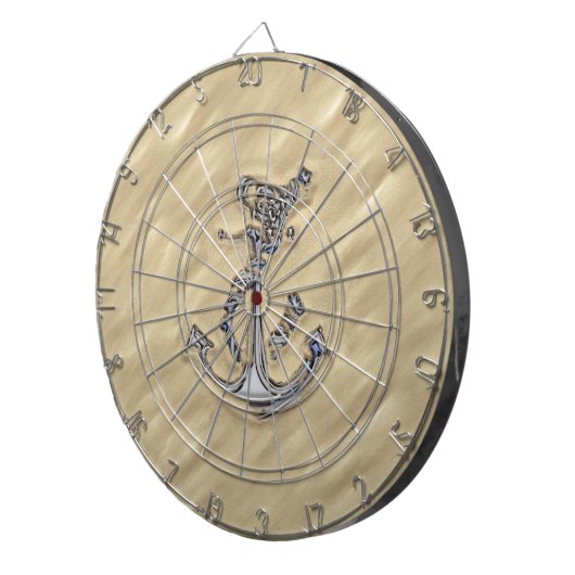 Chrome Like Rope Anchor in the Sand Dartscheibe (Vorderseite rechts)