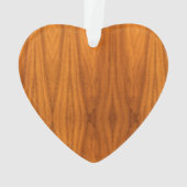 Chrome like Running Deer on Fine Teak Print Ornament (Rückseite)