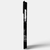 Chrome Like Sagittarius Sign auf Black Hevelius Case-Mate iPhone Hülle (Rückseite / Links)