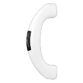 Chrome Like Sagittarius Sign auf Black Hevelius Keramik Schrankknauf (Seitenansicht)