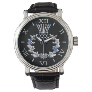Chrome like Scottish Thistle Dial Armbanduhr