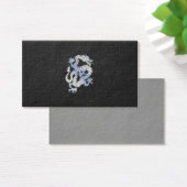 Chrome like silver Dragon Black Snake Skin style (Schreibtisch)