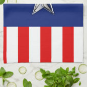 Chrome Like Star auf Festive Patriotic Colors Handtuch (Gefaltet)