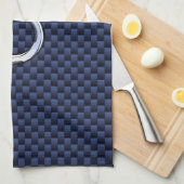 Chrome Like Taurus Zodiac Sign Blue Carbon Print Handtuch (Viertel Falte)