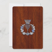 Chrome Like Thistle auf Mahogany Wood Style (Vorderseite)