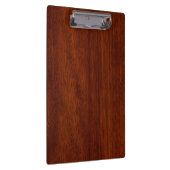 Chrome Like Thistle auf Mahogany Wood Style Klemmbrett (Rechts)