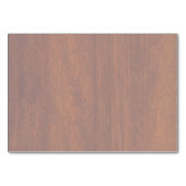 Chrome Like Thistle auf Mahogany Wood Style Tischnummer (Rückseite)