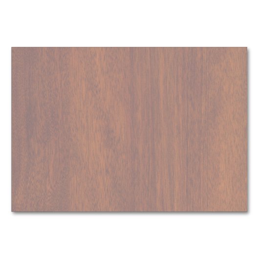 Chrome Like Thistle auf Mahogany Wood Style Tischnummer (Rückseite)