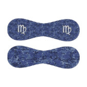 Chrome Like Virgo Zodiac Sign auf Blue Digital Cam Baseball (Paneele)