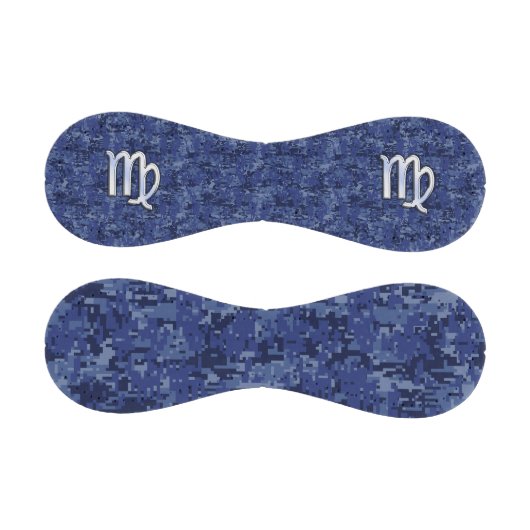 Chrome Like Virgo Zodiac Sign auf Blue Digital Cam Baseball (Paneele)