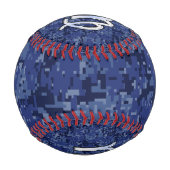 Chrome Like Virgo Zodiac Sign auf Blue Digital Cam Baseball (Rückseite)