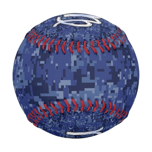 Chrome Like Virgo Zodiac Sign auf Blue Digital Cam Baseball (Rückseite)