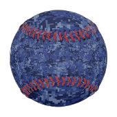 Chrome Like Virgo Zodiac Sign auf Blue Digital Cam Baseball (Vorderseite)