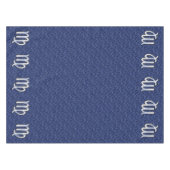Chrome Like Virgo Zodiac Sign auf Blue Digital Cam Tischdecke (Vorderseite (Horizontal))
