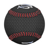 Chrome Like Virgo Zodiac Sign auf Schlangenhaut Baseball (Rückseite)