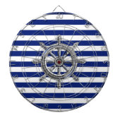 Chrome Like Wheel auf Nautical Stripes Dartscheibe (vorne)