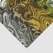 Chrome Liquid Metallic Gold Silver Cooles Party Seidenpapier (Ausschnitt)