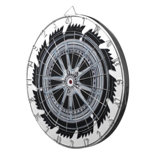 Chrome Mag Wheel Dartscheibe (Vorderseite rechts)