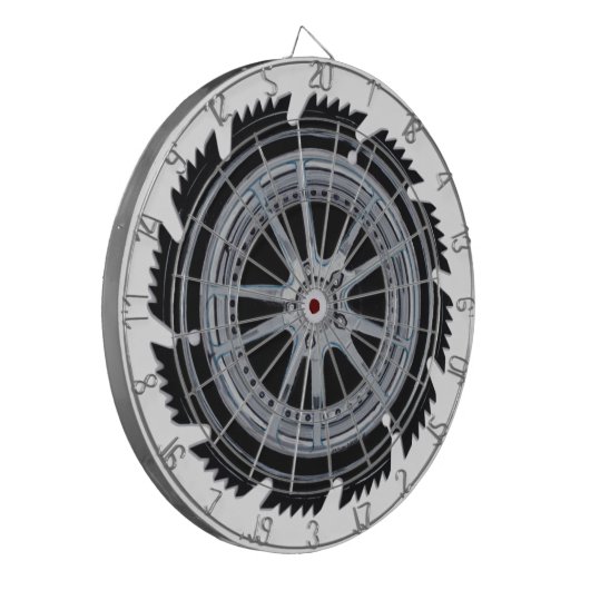 Chrome Mag Wheel Dartscheibe (Vorderseite Links)