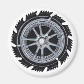 Chrome Mag Wheel Magnet (Vorne)