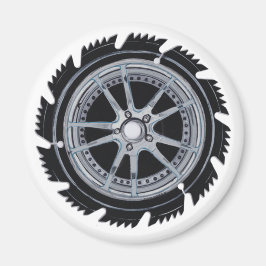 Chrome Mag Wheel Magnet
