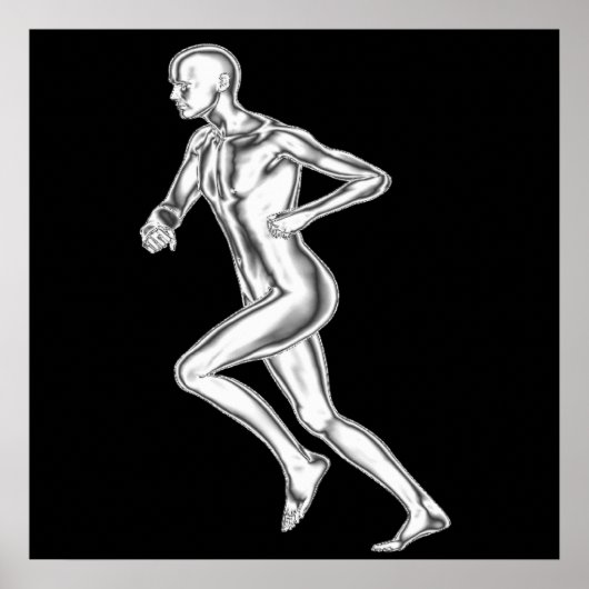 Chrome Man Runner Poster (Vorne)