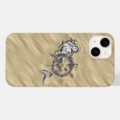 Chrome Mermaid auf Sandy Beach Print Case-Mate iPhone Hülle (Rückseite (Horizontal))