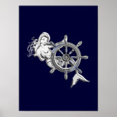 Chrome Mermaid Poster (Vorne)