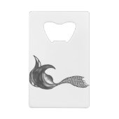 Chrome Mermaid Schwanz Geldbeutel Flaschenöffner (Rückseite)