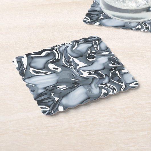 Chrome-Metallic-Fluss Untersetzer (angewinkelt)
