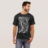 Chrome-Mikro-Mosaik-Spirale T-Shirt (Vorne ganz)