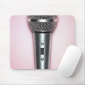 Chrome-Mikrofon Mousepad (Mit Mouse)