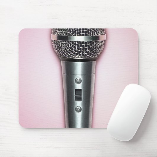 Chrome-Mikrofon Mousepad (Mit Mouse)