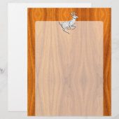 Chrome mit Dealer auf Fine Teak Print (Vorne/Hinten)