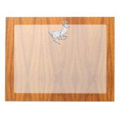 Chrome mit Dealer auf Fine Teak Print Notizblock (Vorderseite)