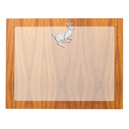 Chrome mit Dealer auf Fine Teak Print Notizblock (Vorderseite)