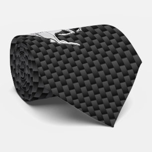 Chrome mit Deber auf Carbon Fibre Print Krawatte
