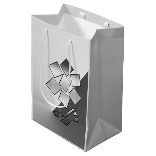 Chrome Mittlere Geschenktüte (Vorderseite Schrägansicht)