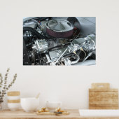 Chrome-Motor Poster (Küche)