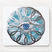 Chrome Mystical Eye Design Mousepad (Vorne)