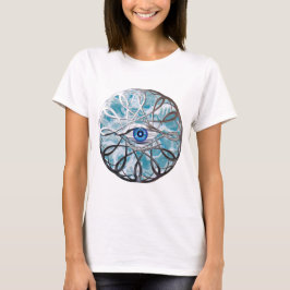 Chrome Mystical Eye Design T-Shirt