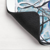 Chrome Mystisches Auge Design Mousepad (Ecke)
