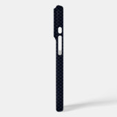 Chrome Nautical Star auf Kohlenstofffaser Case-Mate iPhone Hülle (Rückseite / Links)