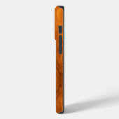 Chrome Nautical Star auf Teak Wood Print Case-Mate iPhone Hülle (Rückseite / Links)