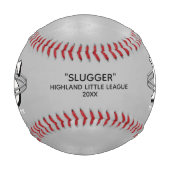 Chrome-Orbit-Monogramm Anfangsbuchstaben in jeder  Baseball (Vorderseite)