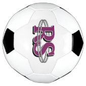 Chrome Orbit Monogramm Anfangsbuchstaben in jeder Fußball (Gedreht)